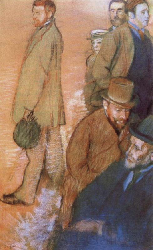 Edgar Degas Six Friends of t he Artist Spain oil painting art